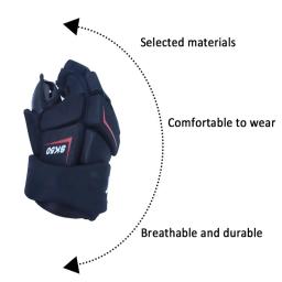 Luvas de hóquei duráveis e leves, equipamento de proteção para lacrosse, ajuste perfeito para jovens, júnior, sênior - Image 5