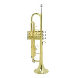 Trompete Padrão com Pano de Limpeza e Luvas, Instrumento Estudantil de Bronze, Adequado para Banda Escolar, Orquestra, Iniciantes - Image 4