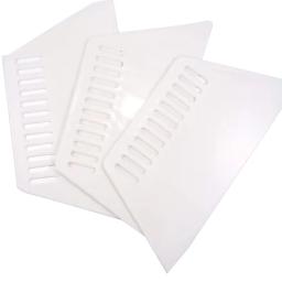 Raspador De Plástico Trapezoidal, Putty Board Rasping Tool, Raspador Fino, Decoração Do Painel De Parede, Ferramentas De Construção, Ferramentas Manuais, 3Pcs - Image 4