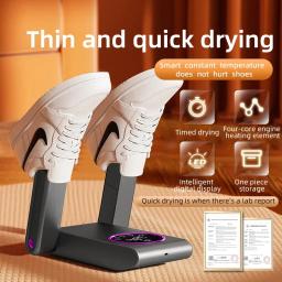 Secador de sapatos elétrico 220v, desodorização, esterilização, tipo coreano, secador para sapatos, aquecedor de calçados com calor - Image 4