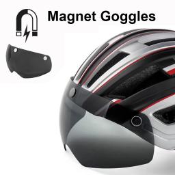 NEWBOLER-Capacete de ciclismo com luz LED para homens e mulheres, estrada, capacete de mountain bike, lente para equitação, esportes de bicicleta, skate, scooter - Image 3