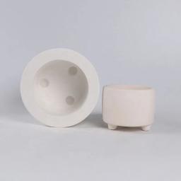 Gesso Gesso Moldes Moldes para Cerâmica Artesanal, Argila Cerâmica, Flowerpot Making Formando, Ferramentas Auxiliares, 8,5x6,7 cm - Image 3