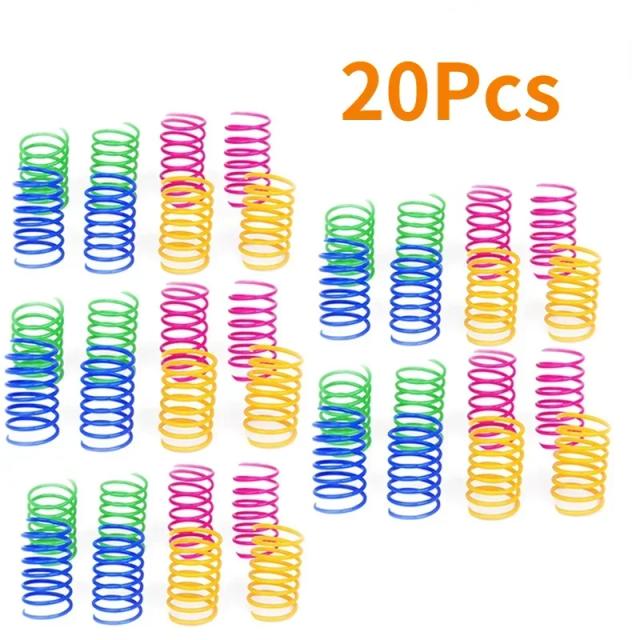 Brinquedo interativo em espiral para gatos e gatinhos, colorido e divertido