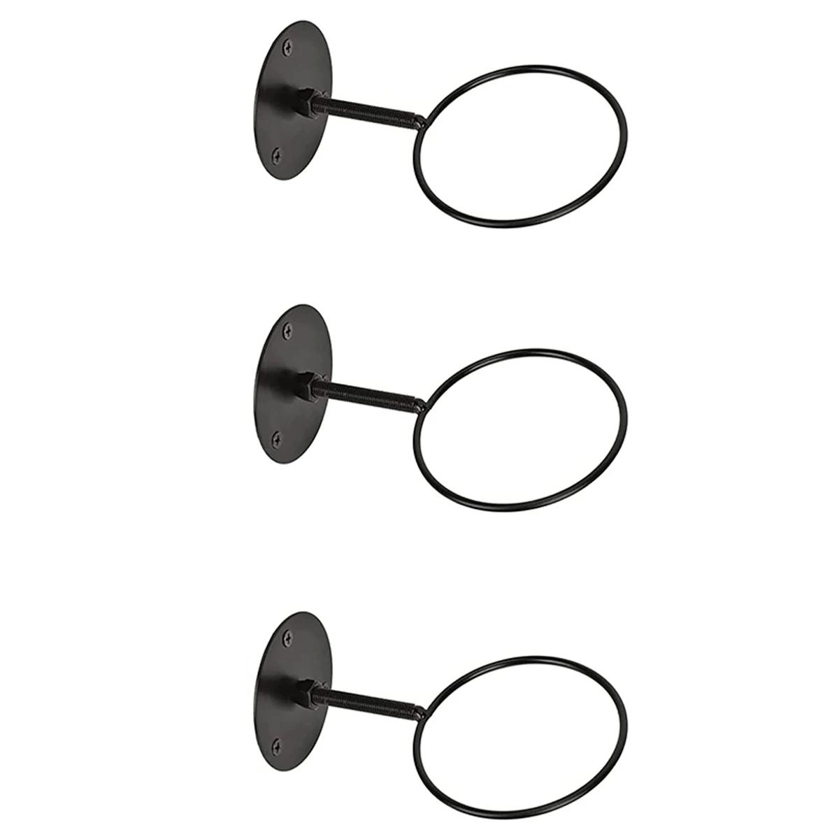 Racks De Bola De Parede, Ferro, Armazenamento De Basquete, Suporte De Exibição, Futebol, Rugby Hanging Stand, Economia De Espaço Para Decoração De Casa, 3PCs - Image 1