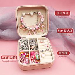 Teanager-DIY Jewelry Making Kit, Unicórnio, Sereia, Estrela do Amor, Charm Kit, Pulseira, Colar, Presente de Aniversário, 66 Pacotes - Image 4