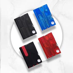 Emergency Survival Multitool, Único, Portátil, Cartão de Crédito Eficaz, Camping Tools, 8Pcs - Image 5