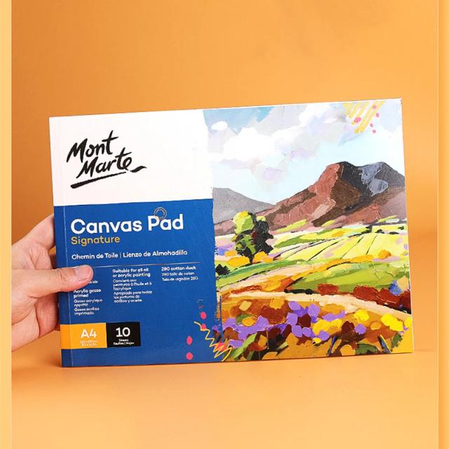 Almofada de Lona para Pintura com Tintas a Óleo e Acrílicas - Pacote de 10 Folhas A4 e A5 280GSM em Oferta Especial