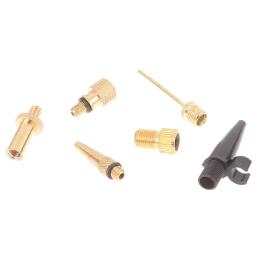 Cobre Inflator Pump Nozzle Kit, Presta Schrader Valve Adapter Tube, Bicicleta Válvula Adaptadores para Estrada e MTB, 1Set - Image 5