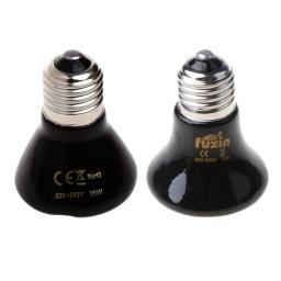 Lâmpada de calor cerâmica infravermelha para répteis, lâmpadas de aquecimento pretas, anfíbios, tartaruga, cobra, ninhada - Image 2