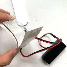 Kit de luzes led dobrável para capacete, máscara de olhos, acessórios diy flexíveis com bateria aaa para cosplay e halloween, 27x69, 5(76.5) - Image 3