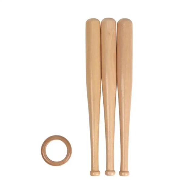 Suporte de Exibição Mini Baseball Bat de Madeira 15cm
