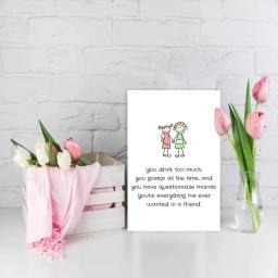 Cartão de aniversário para melhor amigo e amizade, Cartão criativo, Este é o presente perfeito para amigos, 1 pc - Image 5