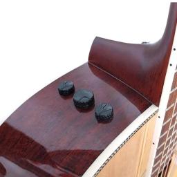 Guitarra acústica captador ativo piezo metal pegar eq equalizador preamp com volume agudos baixo controle acessórios da guitarra FLY-2T - Image 4