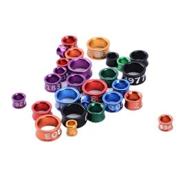 Anéis de pombo para treinamento de voo ao ar livre, alimentação de pássaros, perna de papagaio, identificação, 4mm, 5mm, 6mm, 7mm, 8mm, 10pcs - Image 2