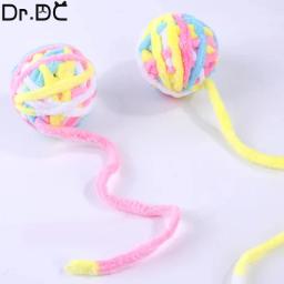 Dr.DC-Chew e Tease Balls para Animais de Estimação, Brinquedos de lã colorida, Fidget Toy para gatos, Acessórios para cães - Image 3