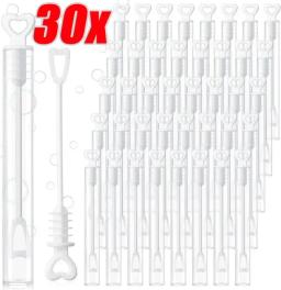 Amor coração varinha tubo bolha garrafa de sabão transparente bolhas tubos para festa de aniversário de casamento decoração chá de bebê favores crianças brinquedos - Image 1