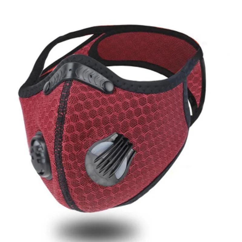 Windproof Ciclismo Máscara com Filtro de Carvão Ativado, PM2.5 Poeira Máscara, Outdoor Sports Training Máscara, Lavável, 1Pc - Image 1