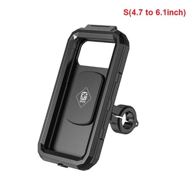 Suporte à Prova D'Água para Celular de Bicicleta com Capa e Espelho Retrovisor para Dispositivos de 4.7 a 6.8 Polegadas