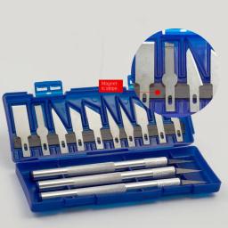Arte Carving Cutter com Caixa, Craft Escultura, Papel Lâmina De Corte, Gravura De Precisão, Ferramenta De Mão, Ferramentas De Escultura, 13 Pcs/Set - Image 3