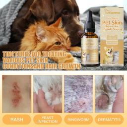 Yegbong-pet pele reparar soro, gato e cão pele ferida cuidados, cabelo Coceira - Image 2