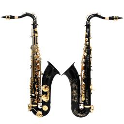 SLADE Bb-Saxofone Tenor Profissional, Sax De Latão, Instrumento De Sopros, saxofone com Estojo, Correia De Reeds, Conjunto De Limpeza Acessórios - Image 3