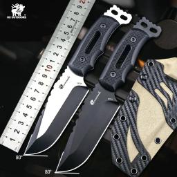 HX OUTDOORS-DC53 Facas De Acampamento, Facas De Caça Retas, Faca De Resgate, Ferramenta De Pesca, G10 Lidar Com Bainha Kydex, Dropshipping - Image 1