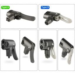 Adaptador de bico para bomba de piso de bicicleta, conversor de cabeça dupla de plástico schrader/presta para mtb, bicicleta de estrada, scooter, inflação de bola - Image 3