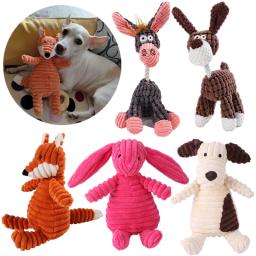Cão squeak soando brinquedo de pelúcia interagir treinamento animais de estimação cães brinquedo guaxinim voz animal escudo de couro doméstico suprimentos para cães de estimação - Image 1