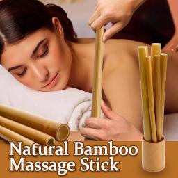 Bastão De Massagem De Madeira De Bambu Natural, Ferramentas De Terapia Gua Sha, Contorno Corporal, Cupping Gua Sha Massager - Image 1