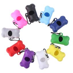 Descartável Pet Dog Resíduos Bag Titular, Osso Shaped Bag Dispenser, saco de lixo plástico, transportador caso, eliminação Poop Bag Dispenser, 1Pc - Image 1