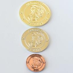 Moedas Comemorativas para Fãs, Ouro do Mundo Mágico, Harris Gringotts, Presente da Coleção, 3 peças por conjunto - Image 3