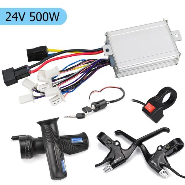 Kit Controlador de Motor Escovado para Bicicleta Elétrica 500W a 1000W - Acessório 24V, 36V, 48V, 800W