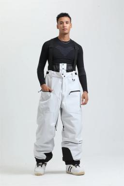 Gsou esporte ao ar livre montanha feminino calças de esqui inverno à prova dwaterproof água das mulheres dos homens macacão de snowboard suspender calças de neve calor-40 graus - Image 6