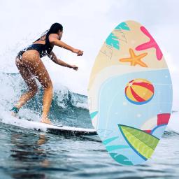 Placa de madeira para adultos e adolescentes, skimboard de surf, prancha de praia, esporte aquático, deck de 30" - Image 2
