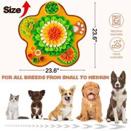 Sniff Mat para cães Multi-Funcional Dog Feeding Mat Tédio Busters para cães com pupsicles Dog Games and Treat Dispenser - Image 2