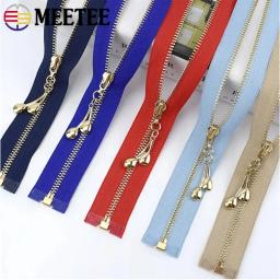 Zíperes de metal para jaquetas e vestuário, zíperes fechados, kit de reparação Zip decorativo, acessórios de costura DIY, 40-70cm, 2 PCs, 5PCs, 3 # - Image 6