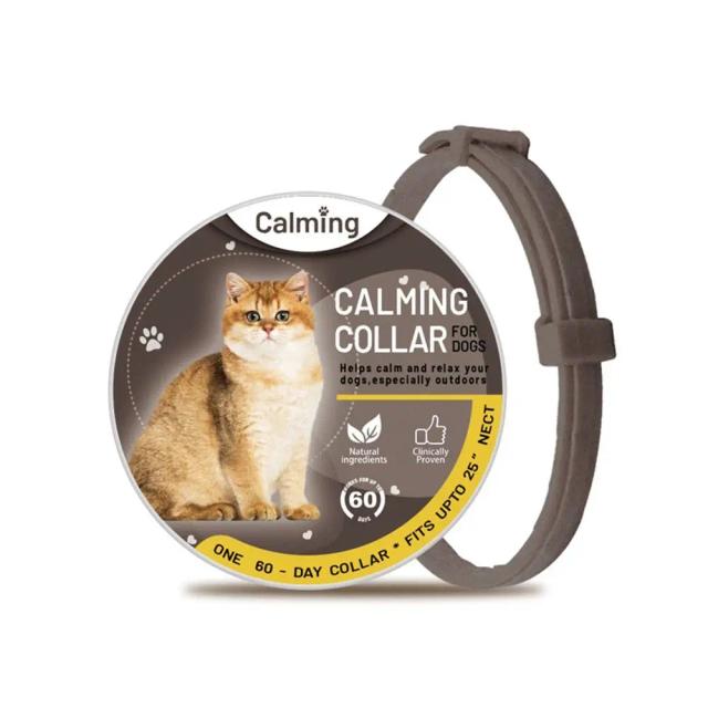 Coleira Ajustável Impermeável para Pets, Alívio da Ansiedade e Redução do Estresse para Cães e Gatos