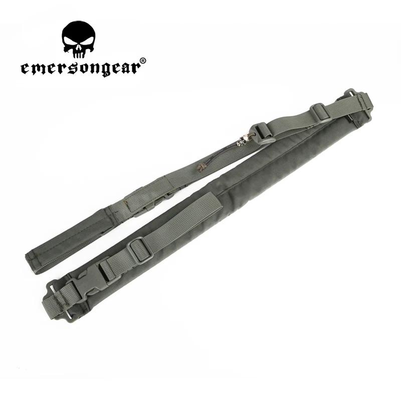 Emersongear estilingue acolchoado de 2 pontos, ajuste rápido, equipamento de airsoft, cinto de arma civil, equipamento de paintball, estilingue de arma em8883 - Image 1