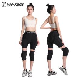 Snowboard de esqui ao ar livre patinação adulto joelho protetor terno com espessamento hip almofada magro encaixe calças hip equipamento proteção - Image 5