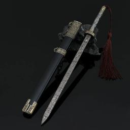 Modelo Medieval Armas Antigas, Yan Xifan com Bainha, Todos os Ofícios do Metal, Katana Colecionáveis, Acessórios para Ornamentos, Presentes, 22cm - Image 3