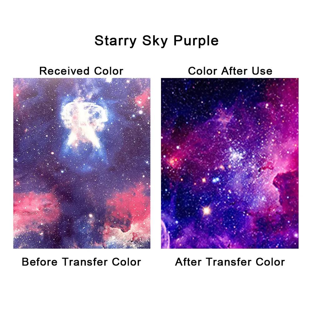Folha de transferência de tinta infusível galaxy, sublimação, impressão de vinil, canecas, camisetas, bolsas, porta-copos, chaveiros, decoração diy para corte - Image 1