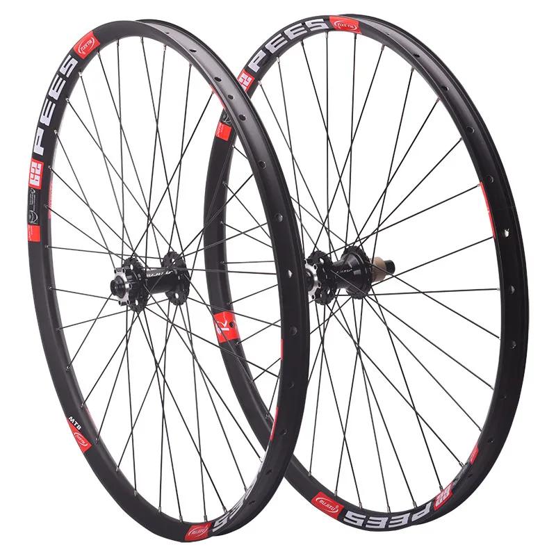 Rujixu mtb bicicleta rodado 26 27.5 29 polegada am ou dh 30mm de largura rim148 boost hub 142 através do eixo 135 qr 6 pawls roda da bicicleta montanha - Image 1