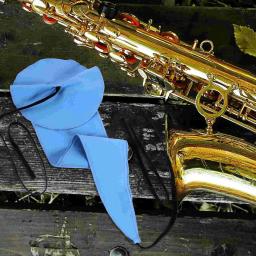 2 pçs tira de limpeza interna 2 pces (azul escuro) pano saxofone tenor clarinete cotonete para alto manutenção algodão - Image 3