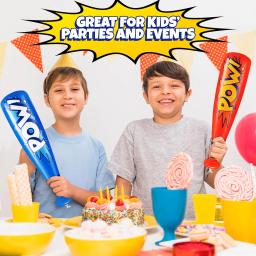 Bastões de beisebol infláveis superdimensionados, Cheerleading Bat, Torcer Varas, Prêmios de Carnaval, Goodie Bag Favors, 12pcs - Image 5