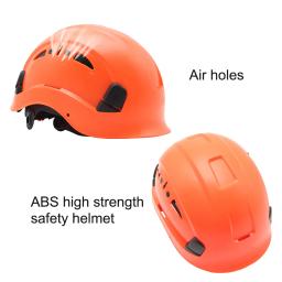 Capacete de segurança de ventilação grande com 50 PCs adesivos, abs, construção, chapéu CE, óculos, escalada, viseira, resgate, boné de trabalho - Image 6