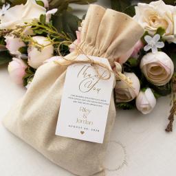 Obrigado Tags para os convidados do casamento, Welcome Gift Tags, Favor Candy Boxes, Cupcake Paper Tags, Party Shower Decor, personalizado, 100pcs - Image 5