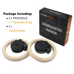 Anéis de ginástica com fivelas longas ajustáveis, anéis de treino para adultos e crianças, ginástica em casa, 28mm, 1 par - Image 2