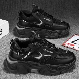 Sapatilhas de Plataforma Respirável Masculina, Sapatos Esportivos Versáteis, Sapatos de Caminhada, Sapato do Velho Pai, Confortável, Alta Qualidade, Moda - Image 4