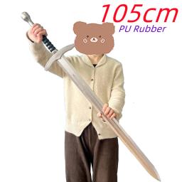 Guerreiro de prata Cosplay Espada, 1:1 Paladino Cavaleiro Arma, Role Playing, Modelo Medieval Halloween, Segurança PU Toy, Presente - Image 5