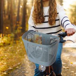 Cesta de armazenamento de bicicleta portátil frontal, fácil de instalar, cesta de guiador removível para adultos, acessórios de bicicleta - Image 5